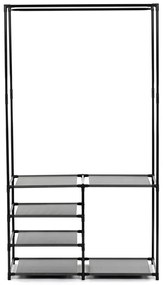 Stojak na ubrania GD-172 BK, metal, czarny