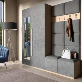 Panel tapicerowany QUADRATTA 50x40 szary ELTAP