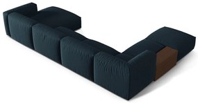 Ciemnoniebieski narożnik modułowy (lewostronny/w kształcie litery U) Martina – Micadoni Home