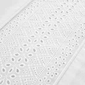 Biała pościel dwuosobowa 200x200 cm Broderie Anglaise – Catherine Lansfield