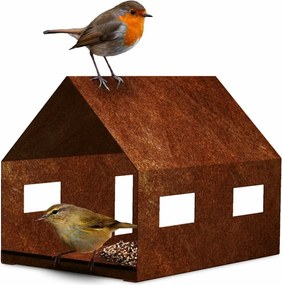Casa Karmnik dla ptaków 30 x 21 x 23 cm, corten CORGARDEN 1040