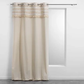 Bawełniana zasłona w naturalnym kolorze 140x240 cm Atlas – douceur d'intérieur
