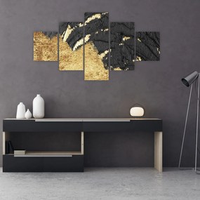 Obraz - Złota struktura N⁰1 (125x70 cm)