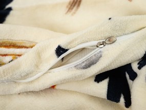 PrzytulneMieszkanie.pl PrzytulneMieszkanie.pl Pościel z mikropluszu PAPAVA kremowa Rozmiar pościeli: 70 x 90 cm | 140 x 200 cm