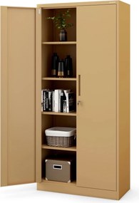 Szafa biurowa Fresh Style Jan H 90x40x195 cm beżowa