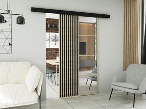 Drzwi przesuwne z maskownicą MOLI 100 dąb sonoma