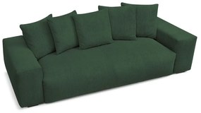 Zielona sztruksowa sofa 280 cm Voltaire – Bobochic Paris