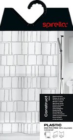 Zasłona prysznicowa 180x200 cm Construct – Spirella
