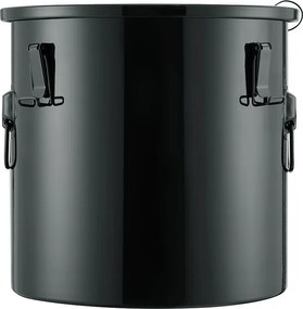 Zbiornik do Tłuszczu SucceBuy dla Frietarki, 30 L, Kosz do Usuwania Oleju z Filtrzem, Czarny, Stal Węglowa z Powłoką Antykorozyjną