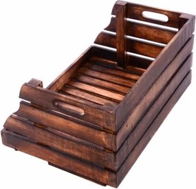 Drewniane skrzynka DIVERO z możliwością układania w stos