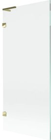 Mexen Lunar L parawan nawannowy 1-skrzydłowy 80 x 150 cm, transparent, złoty - 897L-080-000-50-00
