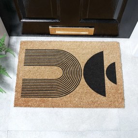 Wycieraczka z włókna kokosowego 40x60 cm Half Moon – Artsy Doormats