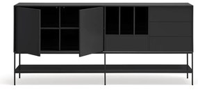 Czarna komoda 220x98x45 cm Platt – Teulat