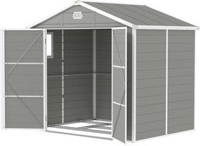 Outsunny Schowek na narzędzia, 4,1m², domek ogrodowy z dachem dwuspadowym, 240 x 190 x 180/228 cm