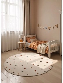 Kremowy dywan dziecięcy ø160 cm Funny Dots – Hanse Home