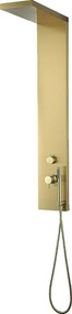 Essekadra mechaniczna płyta prysznicowa szczotkowanego złota