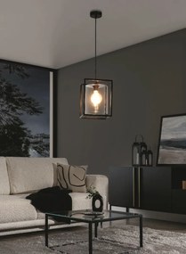 Lampa wisząca QUADRATUS czarna ELTAP