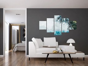Obraz palmy nad morzem (125x70 cm)