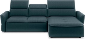 Narożnik MURILLO S Mini z elektryczną regulacją siedziska Prawostronny w tkaninie VOGUE 12 WERSAL