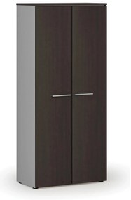 Szafa ubraniowa z wysuwem PRIMO GRAY, 800 x 420 x 1781 mm, szary/wenge