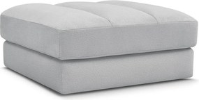 Jasnoszary aksamitny podnóżek Sierra – Bobochic Paris