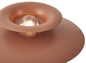 Lampa stołowa w stylu Retro Mocha Steel 45 cm - Pauly Retro Oswietlenie wewnetrzne