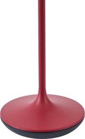 Lampa stołowa czerwona z LED IP65, ładowalna ze stacją ładującą - Treble