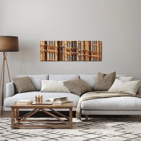Obraz - Szczegół budynku (z zegarem) (90x30 cm)