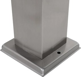 Lampa zewnętrzna stalowa 80 cm z gniazdkiem IP44 - Malios