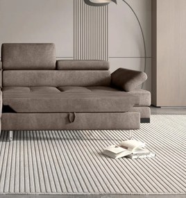 Narożnik EMPORIO L Lewostronny z funkcją spania Lewostronny w ktaninie SERENO 684 WERSAL