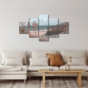 Obraz - Różowa plaża (125x70 cm)