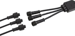 Zestaw 3 nowoczesnych lamp ogrodowych na szpilkach czarnych z LED IP44 - Garly Ball