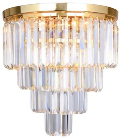 Zuma Line FC17106/4+1 -GLD - Żyrandol kryształowy AMEDEO 5xE14/40W/230V