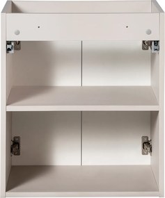 Wisząca szafka umywalkowa 2-drzwiowa Nova 50 cm, kaszmir mat