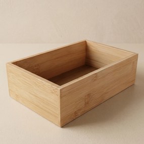 Organizer biurkowy bambusowy, 15 x 23 x 7 cm