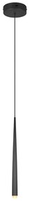 Czarna lampa wisząca LED ø 14 cm Cala – Trio Select