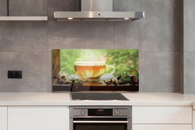 Szklany Panel Gorący Napar Ziołowy