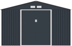 Altana ogrodowa metalowawa ze stali ocynkowanej szara 15,35 m² - ARCHER