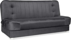 Sofa z Funkcją Spania PIANO 2 Rozkładana Wersalka Dwuosobowa Szara Nowoczesna do Salonu