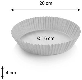 Tescoma Papierowa forma do frytkownicy okrągłaDELÍCIA średnica 16 cm, 50 szt., śred. 16 cm
