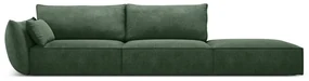 Ciemnozielony szezlong (lewostronny) Vanda – Mazzini Sofas
