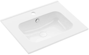 Szafka pod umywalkę LOV 60 cm szaro-zielony półmat KROFAM