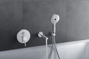 Jednouchwytowa bateria wannowa Duravit CircleChrom - Montaż podtynkowy - 2 tryby wylewki