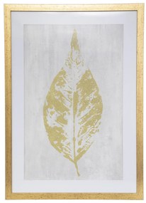 Plakat w drewnianej ramie LEAF, 50 x 70 cm