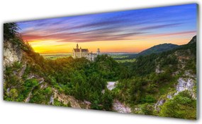 Szkło do Kuchni na Ścianę Majestatyczne Szczyty Górskie