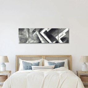 Abstrakcyjny obraz kostek (170x50 cm)