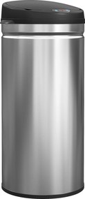 HOMCOM 42 L Kosz na śmieci z sensorem i funkcją Soft-Close, bezdotykowy kosz ze stali nierdzewnej do higienicznej kuchni