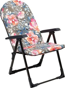 KADAX Leżak ogrodowy Soller 116 x 70 cm "Kwiaty"