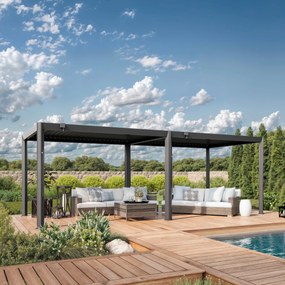PRIMEYARD 3,5x7m Pergola Premium, lamelowa, antracyt - (GFPV01122)