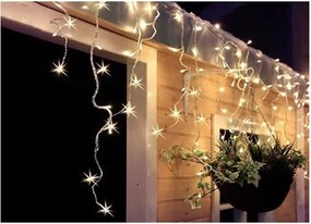 Solight 1V401-WW-LED Zewnętrzna kurtyna świetlna 360xLED/8 funkcji 15m IP44 ciepła biała